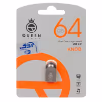 فلش مموری Queen Knob USB2.0 Flash Memory-64GB مشکی