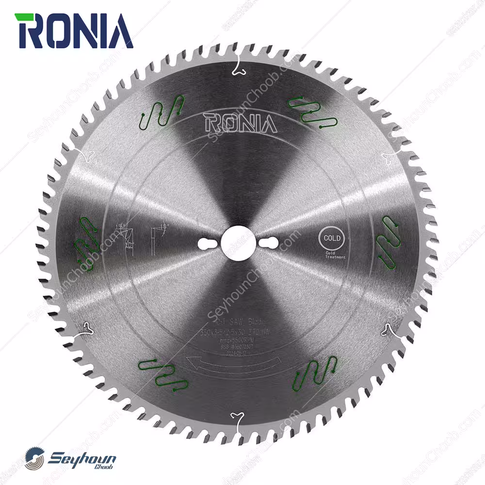 تیغ اره الماسه چوب بر قطر 35 سانتی متر 72 دندانه با شفت 30 ضخامت 3.5 رونیا مدل RSB-IW3507230T