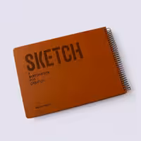 دفتر طراحی آ4 SKETCH قهوه‌ای پیل (PILL)