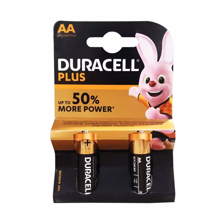 باتری قلمی آلکالاین DURACELL کارتی 2 عددی