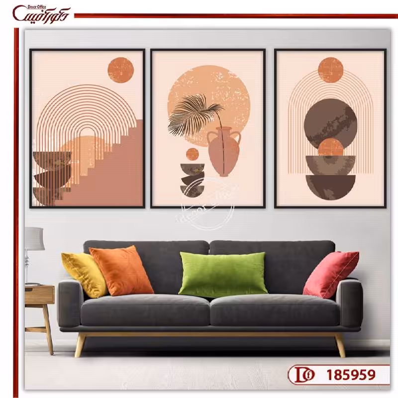 تابلو سه تکه مدرن مینیمال L185959