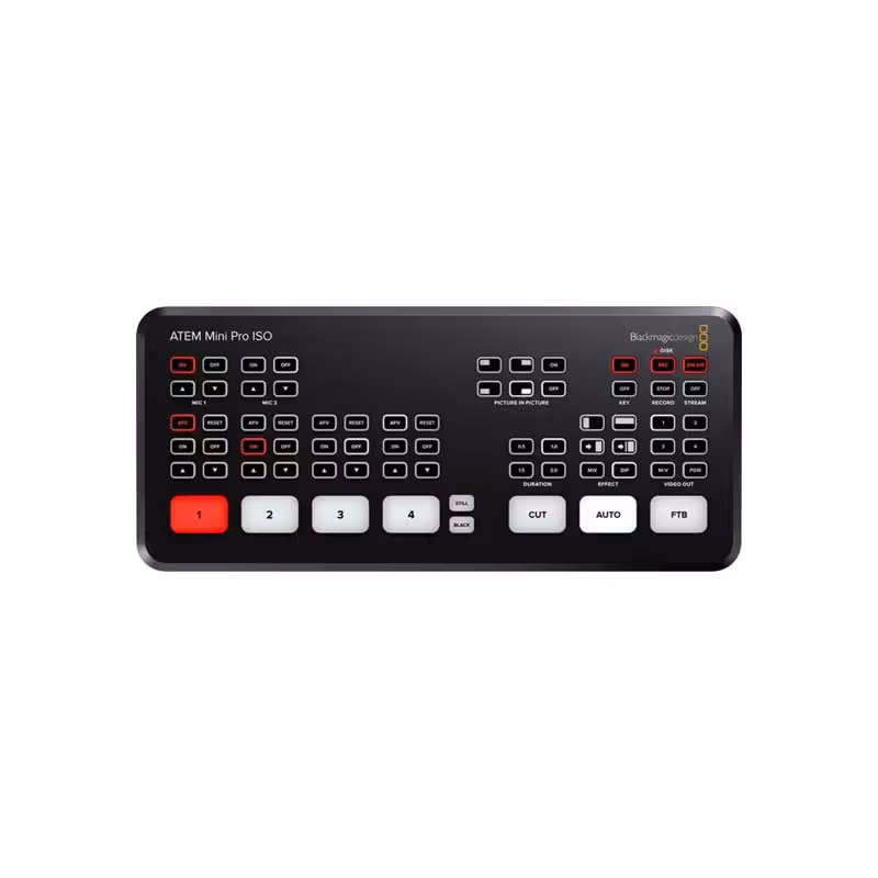 میکسر بلک مجیک دیزاین مدل Blackmagic ATEM Mini Pro ISO