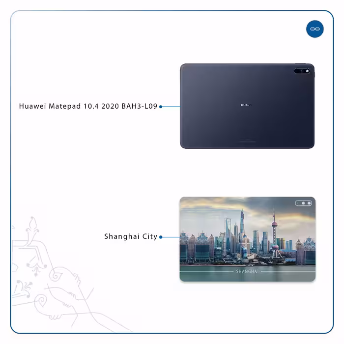 برچسب پوششی ماهوت مدل Shanghai City مناسب برای تبلت هوآوی Matepad 10.4 2020 BAH3-L09