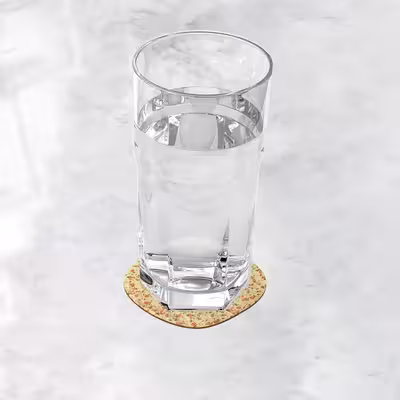 زیر لیوانی ترمه طراحان ایده مدل گل کد 2 مجموعه 6 عددی