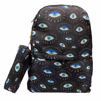 کوله پشتی ساراسا طرح چشم مدل Eye01 به همراه جامدادی