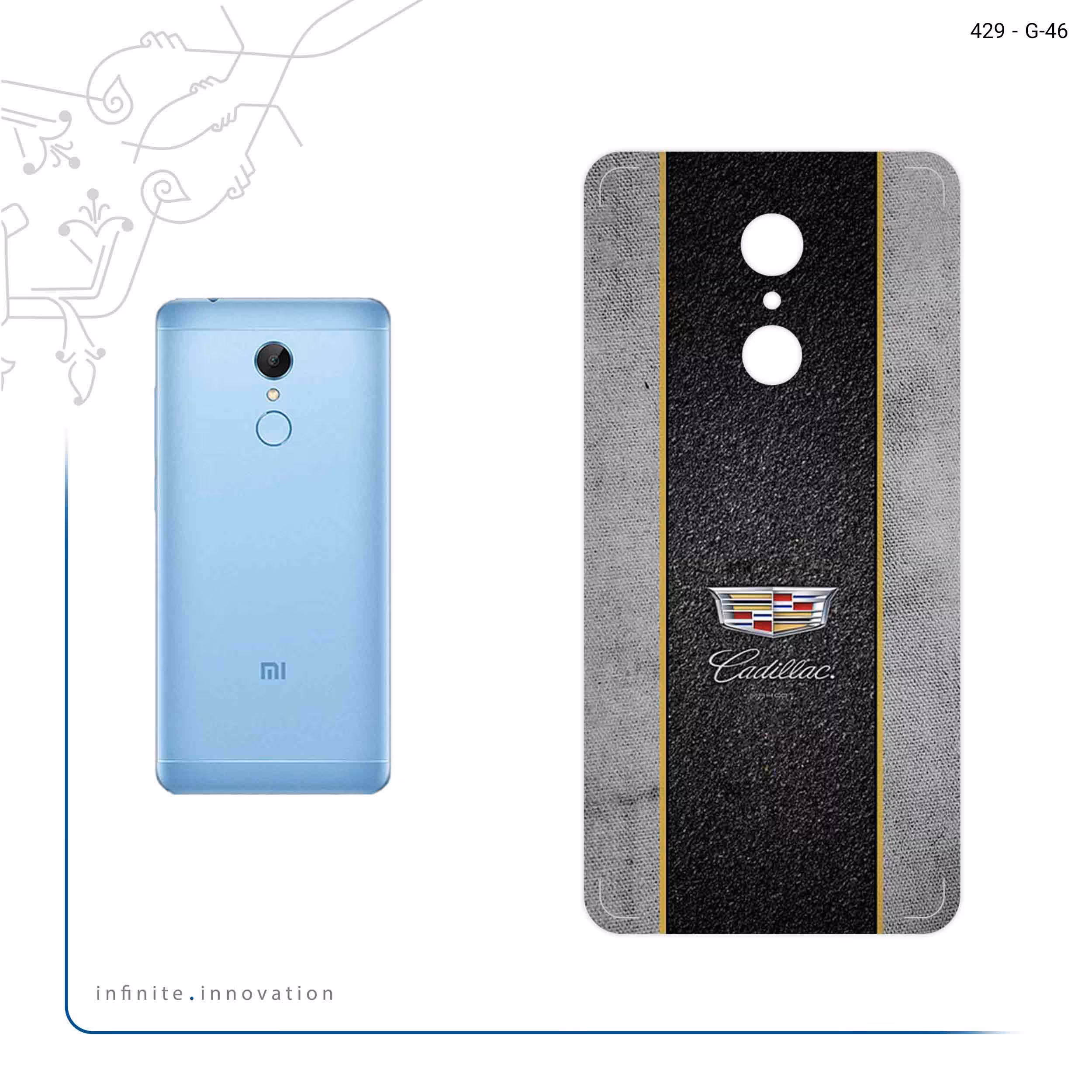 برچسب پوششی ماهوت مدل Cadillac مناسب برای گوشی موبایل شیائومی REDMI 5