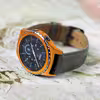 برچسب ماهوت طرح Matte-Orange مناسب برای ساعت هوشمند سامسونگ Galaxy Gear S2 Classic