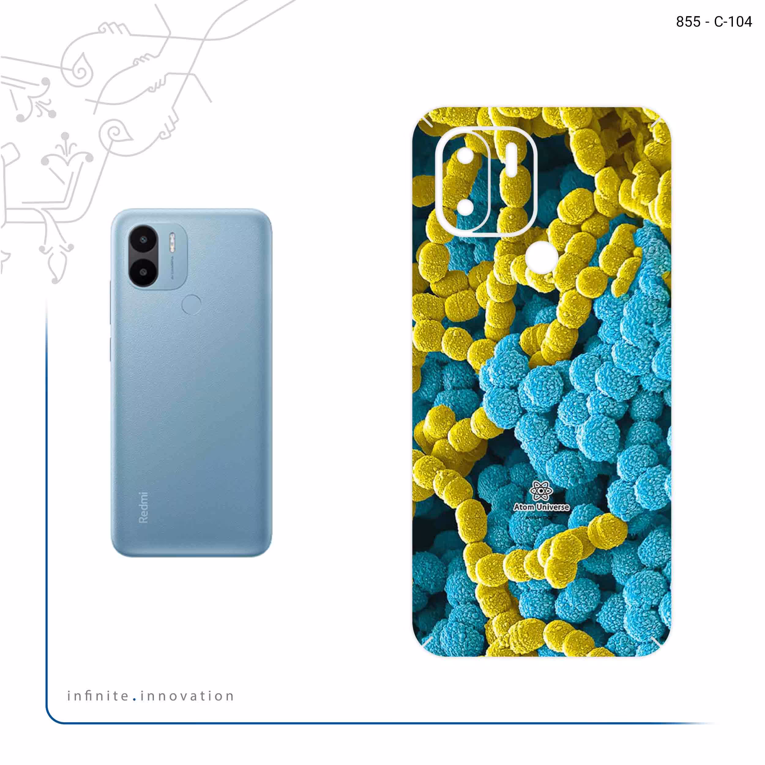 برچسب پوششی ماهوت مدل Atom Universe 1 مناسب برای گوشی موبایل شیائومی Redmi A1 Plus