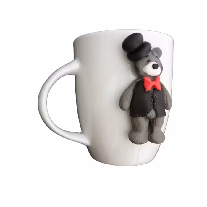 ماگ مدل عروسکی طرح آقا خرسه کد R141