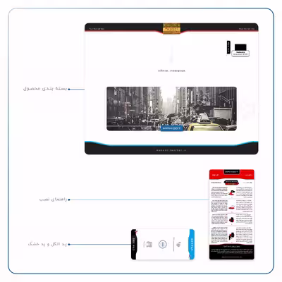 برچسب پوششی ماهوت مدل New York City مناسب برای تبلت سامسونگ Galaxy Tab A7 10.4 LTE 2020 T505