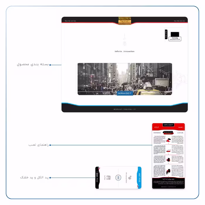 برچسب پوششی ماهوت مدل New York City مناسب برای تبلت سامسونگ Galaxy Tab A7 10.4 LTE 2020 T505
