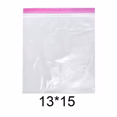  کیسه زیپ دار مدل دو زیپ کد 13x15 بسته 300 عددی