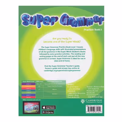 کتاب Super Minds And Super Grammar 2 اثر جمعی از نویسندگان انتشارات الوندپویان دو جلدی