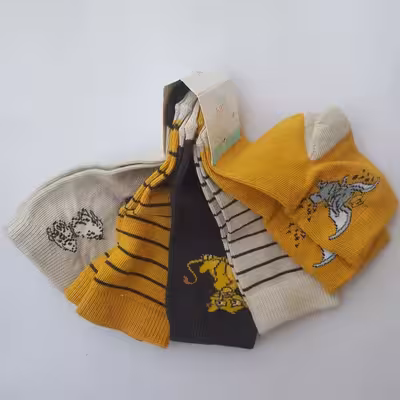 جوراب ساق کوتاه بچگانه دیزنی مدل ANIMAL-ZOO مجموعه 5 عددی 