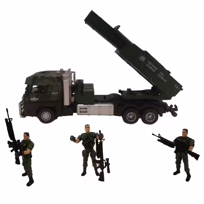 اسباب بازی جنگی مدل کامیون آتشبار کد FT128