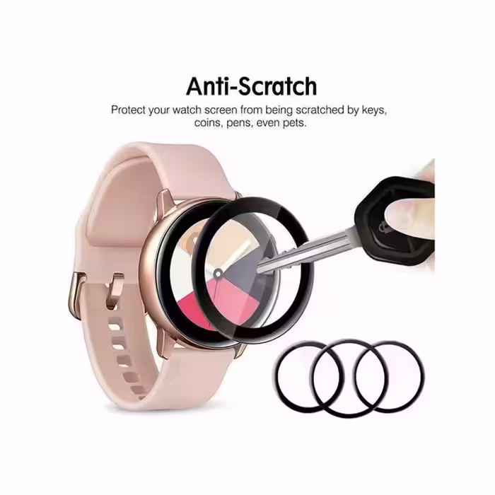 محافظ صفحه نمایش لاین مدل RT007 مناسب برای ساعت هوشمند سامسونگ Galaxy Watch Active 2 40mm بسته دو عددی