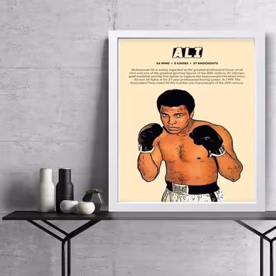 تابلو مدل mohammadali kleyکدG13-18