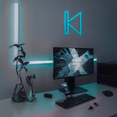 چراغ دیواری نئون دیزاین مدل Perviues_TBL