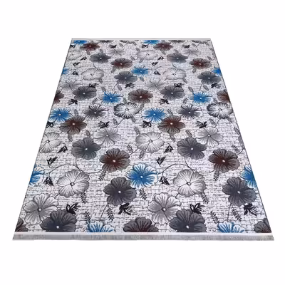 گلیم ماشینی دنیای فرش طرح گلبرگ کد 54