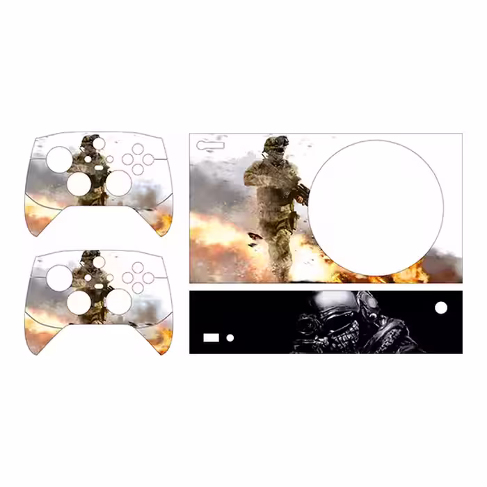 برچسب کنسول بازی ایکس باکس series s مدل call of duty کد 14 مجموعه 4 عددی