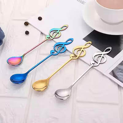 قاشق چای خوری مدل  موزیکال بسته 7 عددی