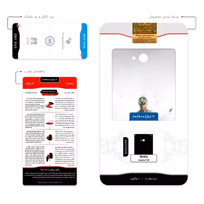 برچسب پوششی ماهوت مدل splintercell Game Series مناسب برای گوشی موبایل نوکیا Lumia 720