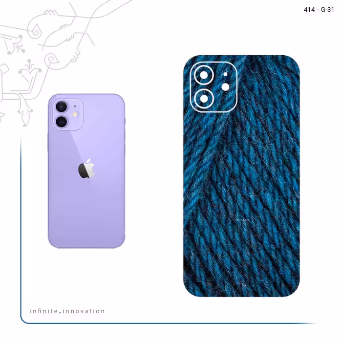 برچسب پوششی ماهوت مدل Fabric Texture 1 مناسب برای گوشی موبایل اپل iPhone 12