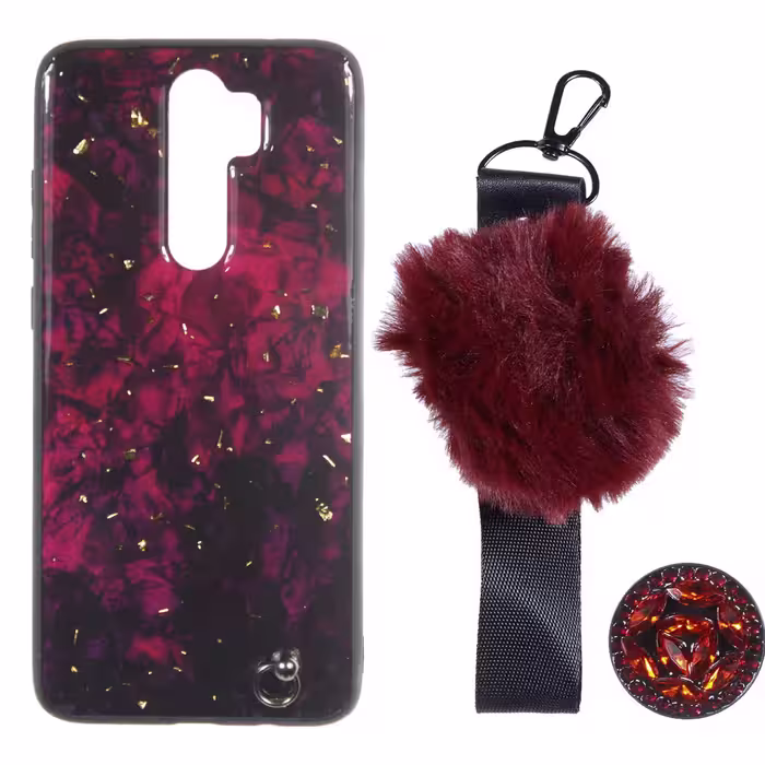 کاور مدل پام پام کد MS مناسب برای گوشی موبایل شیائومی Redmi Note 8 Pro به همراه بند و پایه نگهدارنده