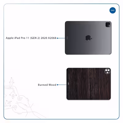 برچسب پوششی ماهوت مدل Burned Wood مناسب برای تبلت اپل iPad Pro 11 (GEN 2) 2020 A2068