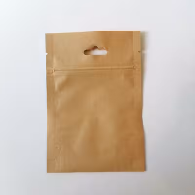 پاکت زیپ دار مدل کرافت پنجره دار بسته 50 عددی