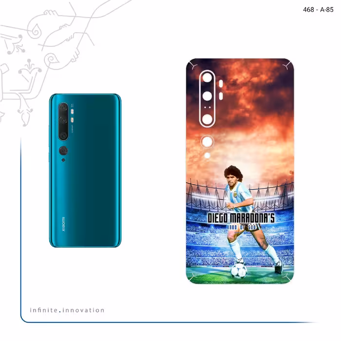برچسب پوششی ماهوت مدل Diego Maradona مناسب برای گوشی موبایل شیائومی Mi Note 10