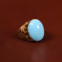 نگین فیروزه عجمی کد 29846 - جواهری مشاهیر