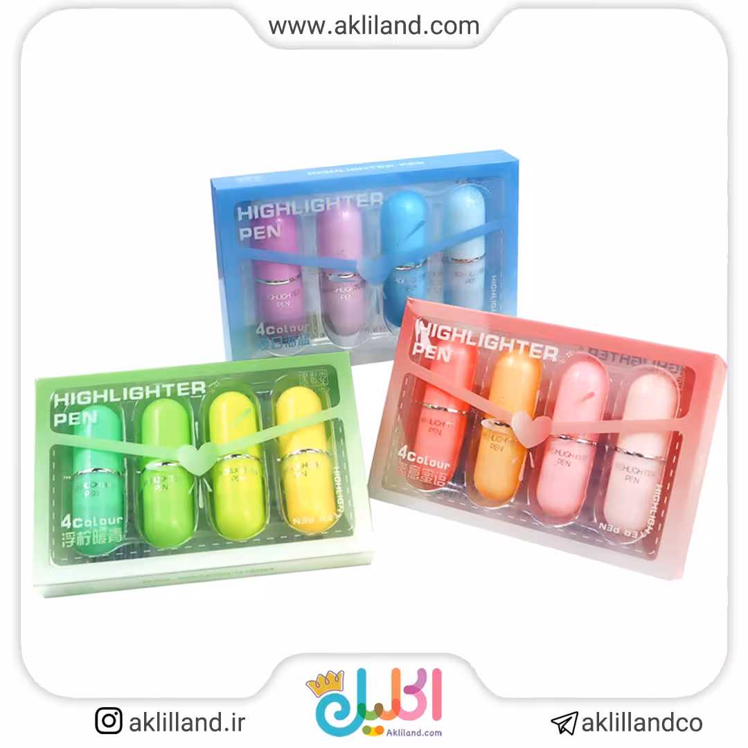 پک 4 عددی هایلایتر پاستیلی