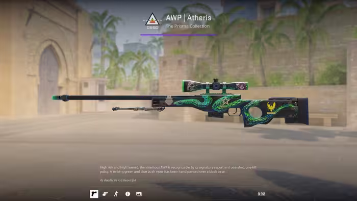 اسلحه AWP مدل Atheris با وضعیت Field-Tested