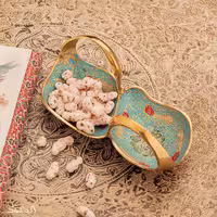 اردورخوری برنجی طلایی مدل قو خفته حبیب