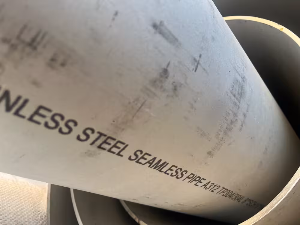 لوله 8 اینچ مانیسمان استنلس استیل  رده 10 اس از جنس SA312TP304