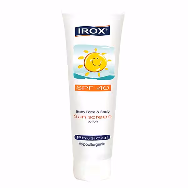 لوسیون ضد آفتاب کودک SPF40 ایروکسIrox Baby Sunscreen Lotion SPF40