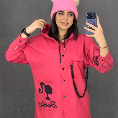 مانتو اسپرت زنانه میکرو مدل باربی و میکی