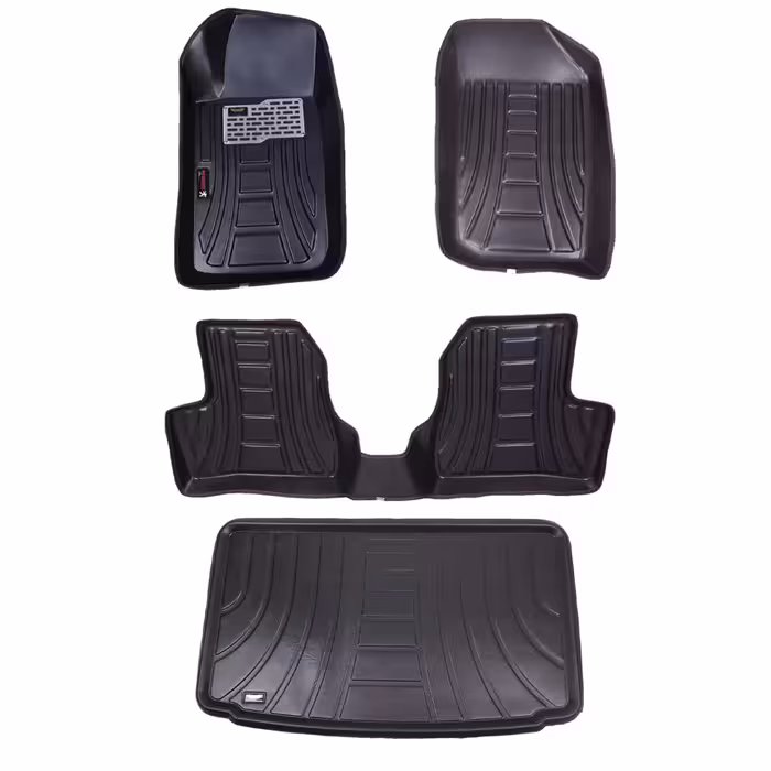 کفپوش سه بعدی پژو 206 هاچبک مدل اکو به همراه کفپوش صندوق ماهوت