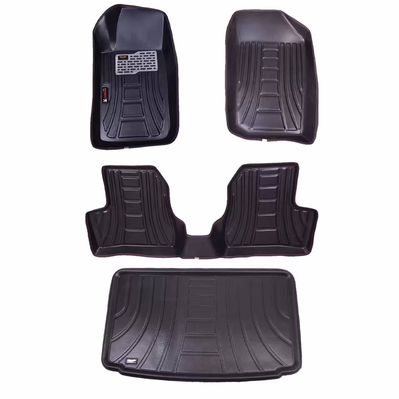 کفپوش سه بعدی پژو 206 هاچبک مدل اکو به همراه کفپوش صندوق ماهوت