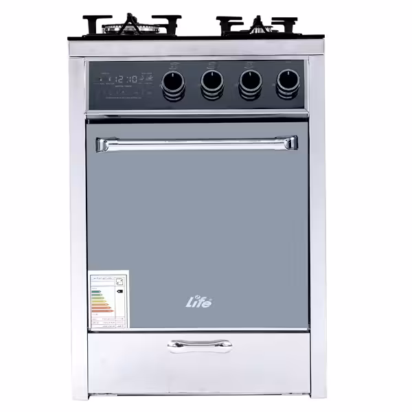 اجاق گاز طرح فر 4شعله لایف مدل 410