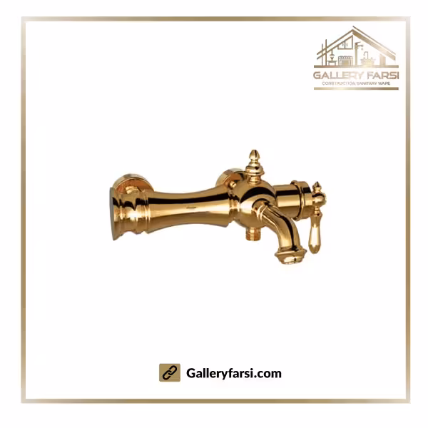 شیر حمام شودر مدل بیزانس طلا براق