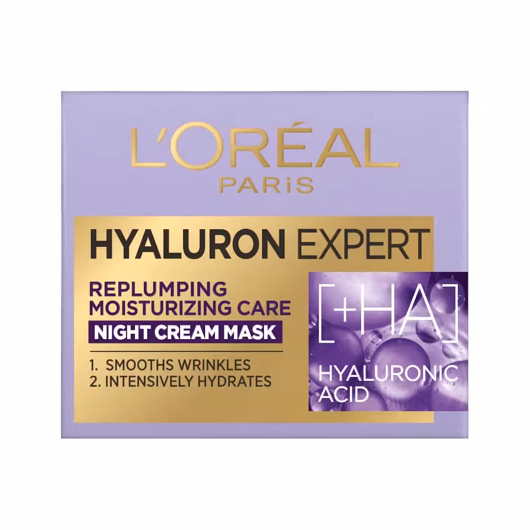 کرم ماسک شب هیالورون اکسپرت لورال 50 میلی‌لیتر L’Oreal Hyaluron Expert Night Cream Mask