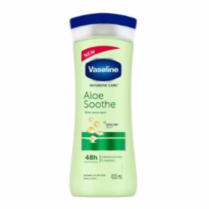 لوسیون بدن وازلین مدل aloe soothe حجم 400 میل