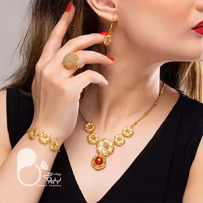 ست کامل فلاور و عقیق