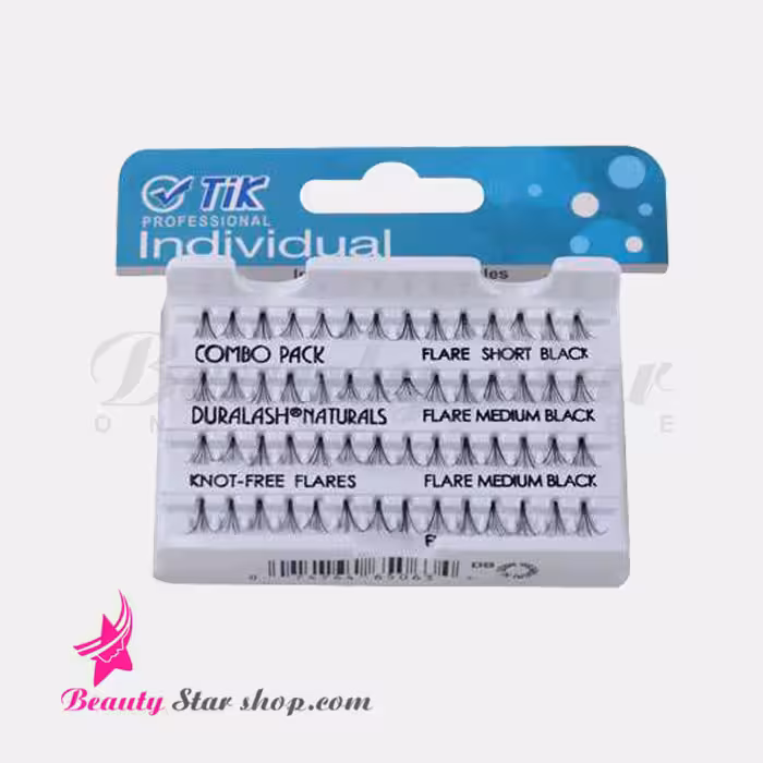 مژه بدون گره تیک مدل کومبو سایز میکس