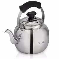 کتری لوله دار قیطاسی بیستون 3.5 لیتری دسته مشکی 4000