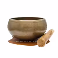 کاسه تبتی چکش کاری شده رنگ برنزی – قطر دهانه 14 سانتی متر
