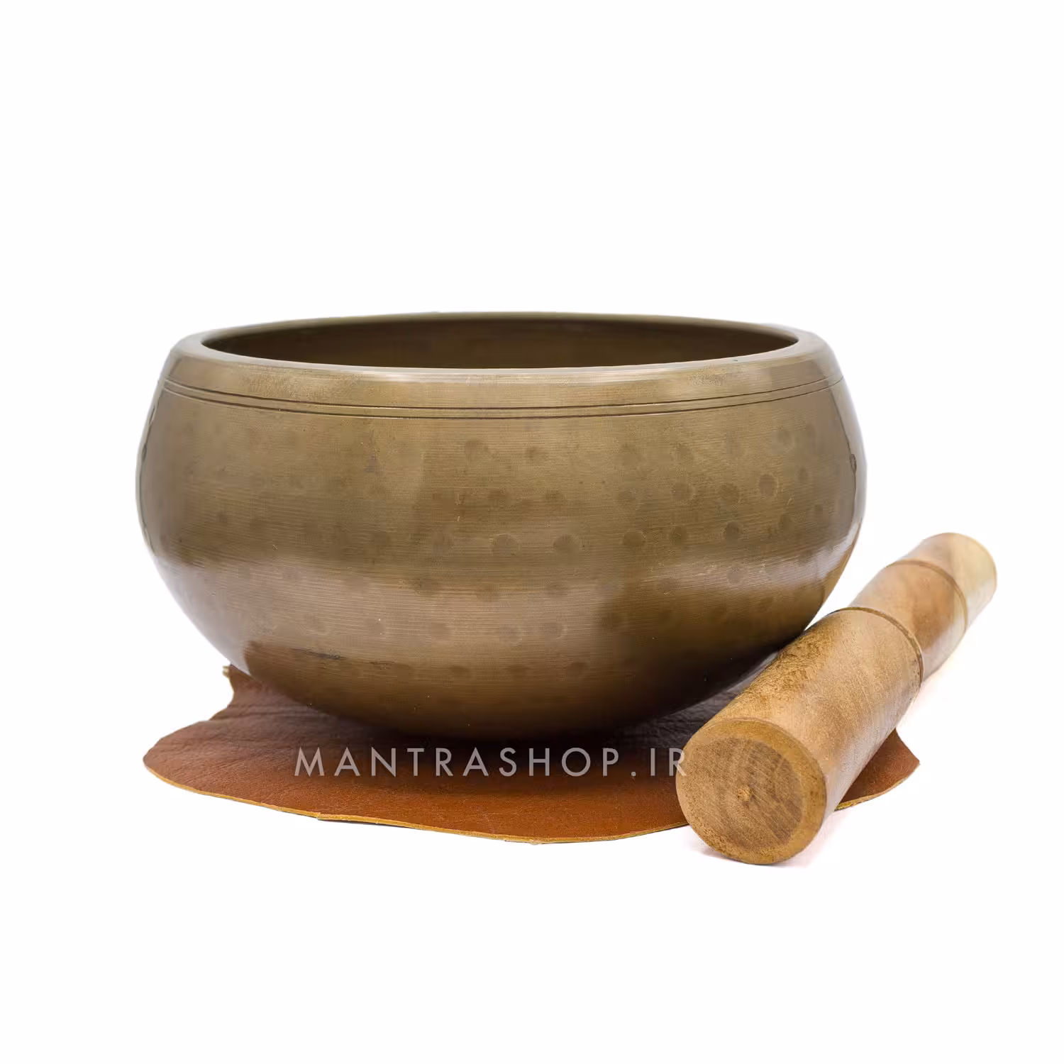 کاسه تبتی چکش کاری شده رنگ برنزی – قطر دهانه 14 سانتی متر