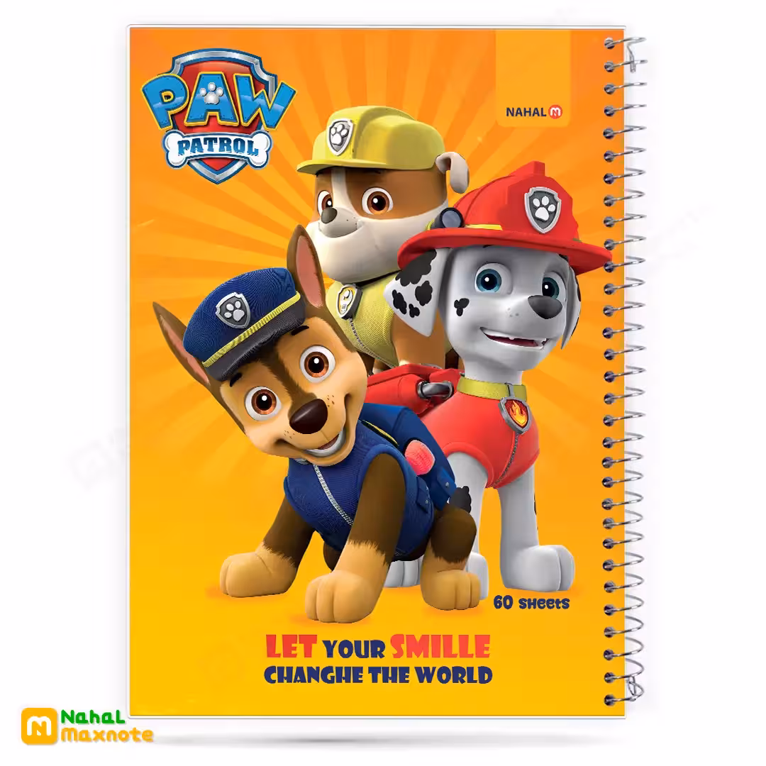 دفتر 60 برگ سیمی طلقی کارتونی کد 3613.طرح 3 پسرانه